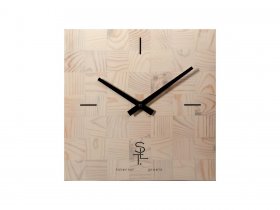 Часы настенные SLT 5196 CHESS WHITE WOOD в Нюрбе - nyurba.mebel-nsk.ru | фото