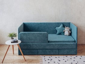 Диван-кровать Happy (бирюзовый) в Нюрбе - nyurba.mebel-nsk.ru | фото