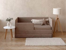 Диван-кровать Happy (капучино) в Нюрбе - nyurba.mebel-nsk.ru | фото