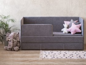 Диван-кровать Happy (темно-серый) в Нюрбе - nyurba.mebel-nsk.ru | фото