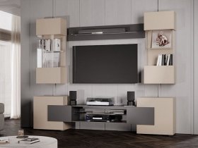 Гостиная Фэнтези (кашемир/графит) в Нюрбе - nyurba.mebel-nsk.ru | фото