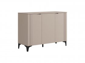 Комод 3 Рич (кашемир/фрапучино матовый/черный) в Нюрбе - nyurba.mebel-nsk.ru | фото