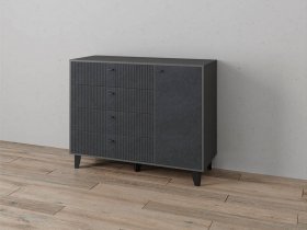 Комод «Катрин-13» (графит/гранит лофт) в Нюрбе - nyurba.mebel-nsk.ru | фото