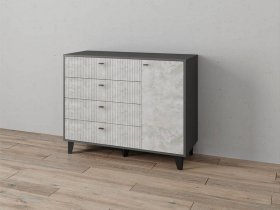 Комод «Катрин-13» (графит/мальта) в Нюрбе - nyurba.mebel-nsk.ru | фото