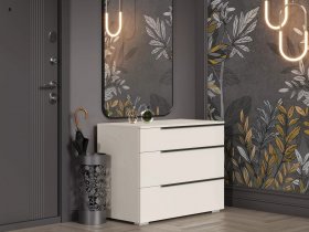 Комод с 3 ящиками Айри КМ-001 (кашемир) в Нюрбе - nyurba.mebel-nsk.ru | фото