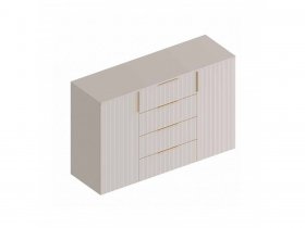 Комод с 4 ящ., 2створ. «Тефия» (тефия/софт сантьяго) в Нюрбе - nyurba.mebel-nsk.ru | фото
