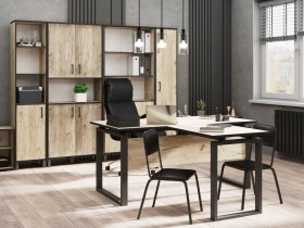 Комплект Гермес лофт (дуб крафт серый) в Нюрбе - nyurba.mebel-nsk.ru | фото