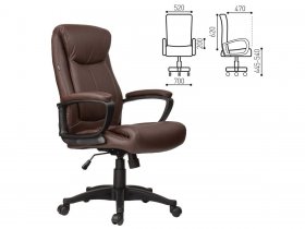 Кресло офисное BRABIX Enter EX-511, коричневое в Нюрбе - nyurba.mebel-nsk.ru | фото