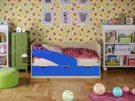 Кровать детская Бабочки 2,0 м в Нюрбе - nyurba.mebel-nsk.ru | фото