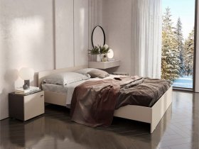 Кровать двухспальная 1,6м Гиза в Нюрбе - nyurba.mebel-nsk.ru | фото