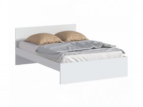 Кровать двуспальная 1,4м Бруклин СБ-3353 (белый) в Нюрбе - nyurba.mebel-nsk.ru | фото