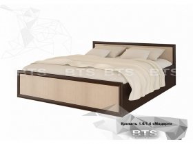 Кровать двуспальная 1,4м Модерн (BTS) в Нюрбе - nyurba.mebel-nsk.ru | фото