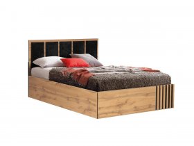 Кровать двуспальная с подъем. мех. 1,6 м Либерти 51.20 в Нюрбе - nyurba.mebel-nsk.ru | фото