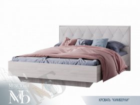 Кровать двуспальная 1,6м Кимберли КР-13 в Нюрбе - nyurba.mebel-nsk.ru | фото