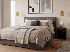 Кровать двуспальная 1,6м с подъем. мех. Леванте в Нюрбе - nyurba.mebel-nsk.ru | фото