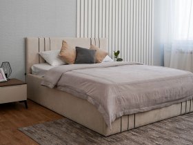 Кровать двуспальная 1,8м с подъем. мех. Леванте в Нюрбе - nyurba.mebel-nsk.ru | фото