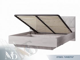 Кровать двуспальная с подъем. мех. 1,6 м  Кимберли КР-13 в Нюрбе - nyurba.mebel-nsk.ru | фото