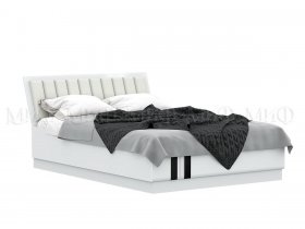 Кровать двуспальная с подъем.мех. 1,6м Магнолия в Нюрбе - nyurba.mebel-nsk.ru | фото