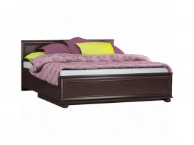 Кровать двуспальная с подъемным механизмом Верди СБ-1463/1 в Нюрбе - nyurba.mebel-nsk.ru | фото