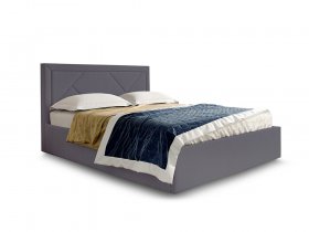 Кровать мягкая 1,6 Сиеста стандарт, вар.3 в Нюрбе - nyurba.mebel-nsk.ru | фото