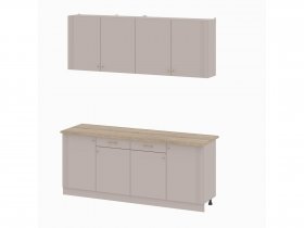 Кухонный гарнитур 2,0м Одетта (меланж/дуб сонома) в Нюрбе - nyurba.mebel-nsk.ru | фото
