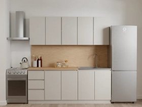 Кухонный гарнитур Мори 2,0 м (сатин) в Нюрбе - nyurba.mebel-nsk.ru | фото