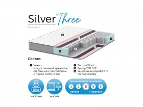 Матрас Silver Three в Нюрбе - nyurba.mebel-nsk.ru | фото