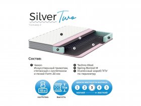 Матрас Silver Two в Нюрбе - nyurba.mebel-nsk.ru | фото