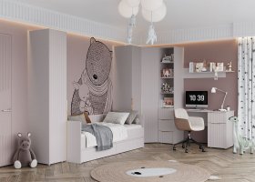 Модульная детская «Тефия» (тефия/софт сантьяго) в Нюрбе - nyurba.mebel-nsk.ru | фото