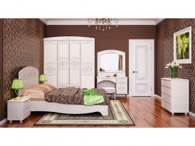Модульная спальня Каролина в Нюрбе - nyurba.mebel-nsk.ru | фото