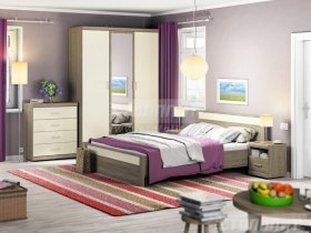 Модульная спальня Монако в Нюрбе - nyurba.mebel-nsk.ru | фото