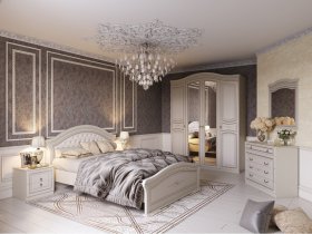 Модульная спальня Николь (Мебельград) в Нюрбе - nyurba.mebel-nsk.ru | фото