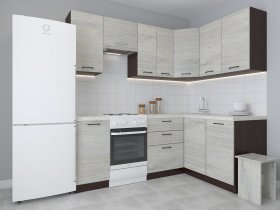 Модульная угловая кухня 1,4м*2,1м Лада (пикард) в Нюрбе - nyurba.mebel-nsk.ru | фото