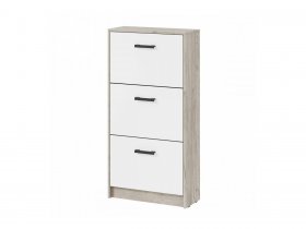 Обувница ОБ-2 Вега (дуб крафт серый/белый) в Нюрбе - nyurba.mebel-nsk.ru | фото