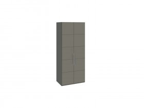 Шкаф для одежды с 2 дверями Наоми (джут/фон серый) СМ-208.07.03 в Нюрбе - nyurba.mebel-nsk.ru | фото