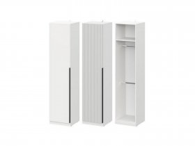 Шкаф ШК-50 Эккервуд (белый) в Нюрбе - nyurba.mebel-nsk.ru | фото
