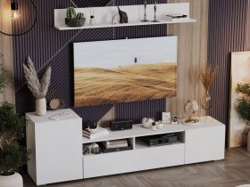 Стенка «Сильвия» (белый ясень) в Нюрбе - nyurba.mebel-nsk.ru | фото