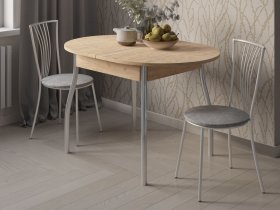 Стол обеденный Орфей-5 Ст030.3 (дуб крафт золотой) в Нюрбе - nyurba.mebel-nsk.ru | фото