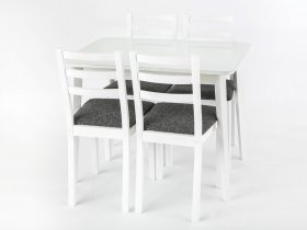 Стол обеденный Сонет (белый) в Нюрбе - nyurba.mebel-nsk.ru | фото