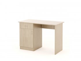 Стол письменный СП-01 (Биг) ясень шимо светлый в Нюрбе - nyurba.mebel-nsk.ru | фото