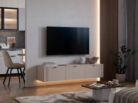 Тумба 2 Рич (кашемир/фрапучино матовый/черный) в Нюрбе - nyurba.mebel-nsk.ru | фото